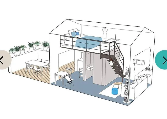 Lejlighed Loft Due Livelli Di Design Pubblicato Su Riviste Architettura Con Due Posti Auto *